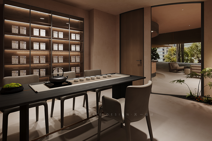 岩一经络 茶室与休息区